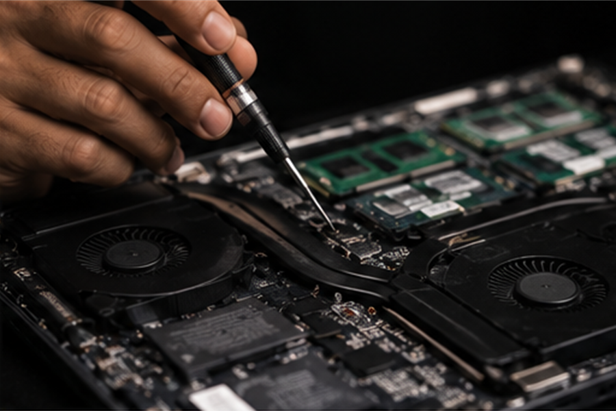 Laptop repair technician